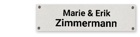Namensschilder – Klingelschilder